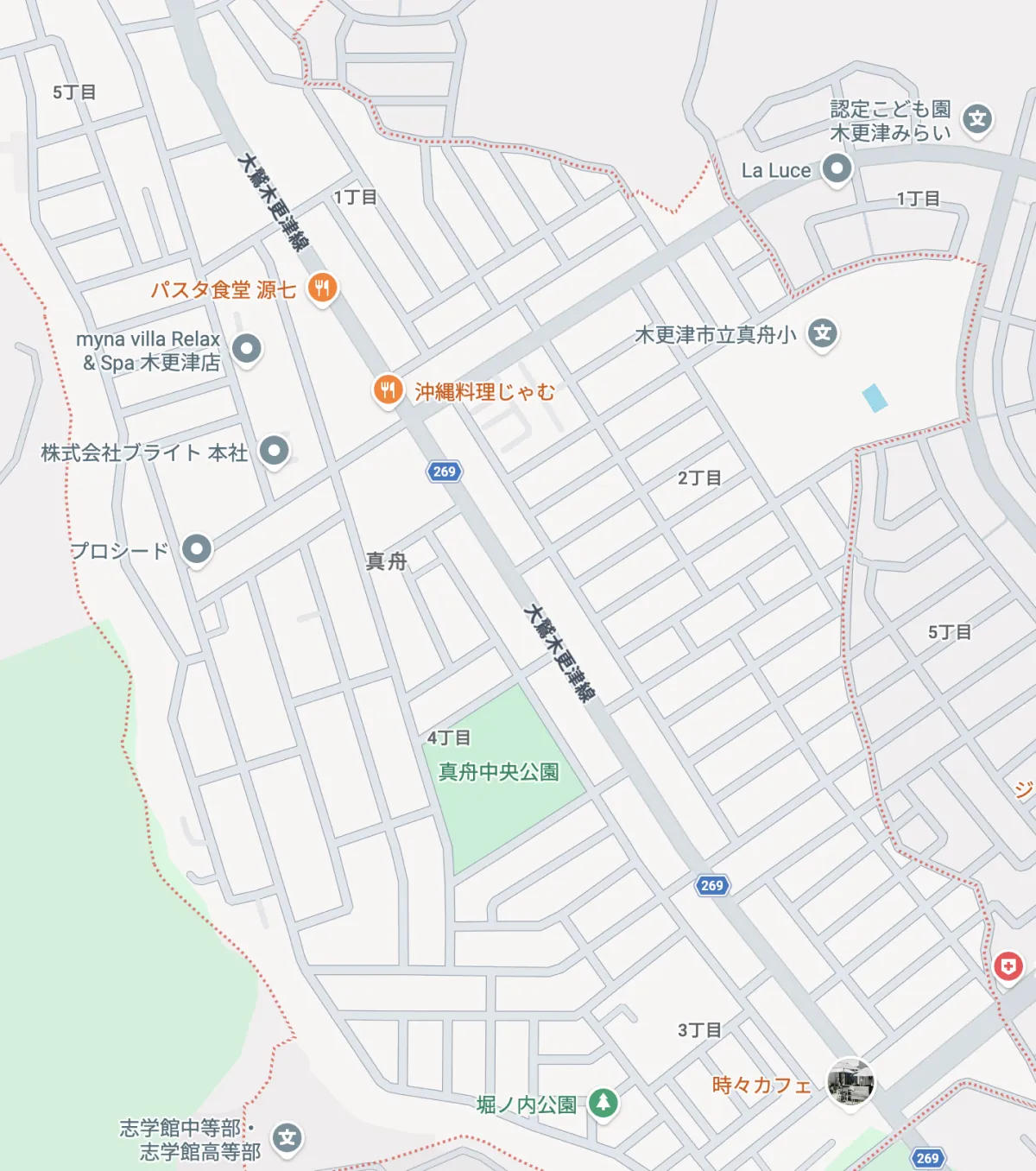 木更津真舟くじら歯科 周辺地図